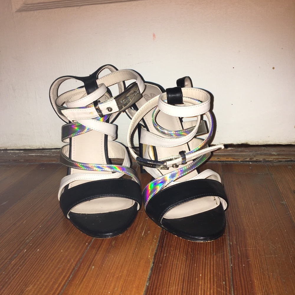 Victoria’s Secret leather open toe heels
